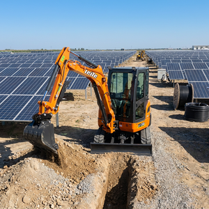 Mini-excavatrice 3,5 tonnes, moteur EPA 5, excavatrice sur chenilles, petite machine agricole 2 en 1 - Product Image 6