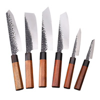 Kingwise Stuk Professionele Japanse Keukenmessen Hoge Kwaliteit Hoge Carbon 9Cr18MoV Staal Keuken Mes Met Houten Handvat
