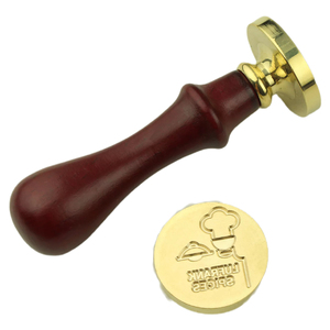 Manche en bois, tête en métal, sceau <span class=keywords><strong>de</strong></span> fermeture, enveloppe, emballage <span class=keywords><strong>de</strong></span> mariage, carte postale, cadeau, timbre postal artisanal - Product Image 4