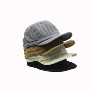 Elegante cappello da papà a tesa corta estivo Hip Hop regolabile lavabile Turn Up Brim Soft Top berretto da Baseball per uomo - Product Image 3