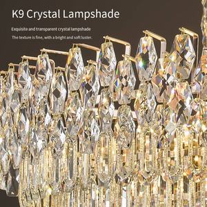 Lusso moderno soffitto di cristallo classico Villa <span class=keywords><strong>sala</strong></span> banchetto stile per soggiorno Lobby Hotel intera casa decorazione luce media - Product Image 5