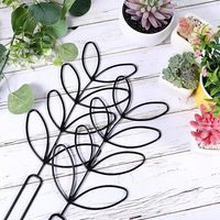 Treillis d'intérieur en fil métallique pour petites plantes Treillis de jardin en forme de feuille de fer de 12 pouces Petits treillis pour l'escalade
