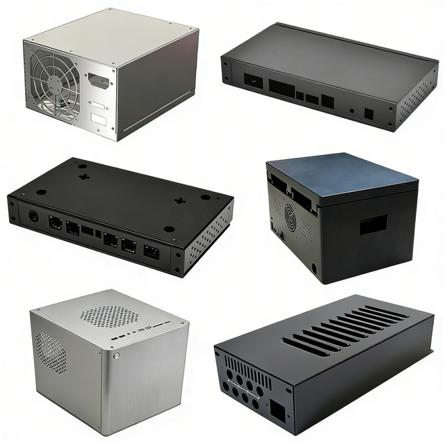 Custom Precision Sheet Metal Fabrication Stainless Aluminum Chassis Cabinet Laser Cut Box Enclosure Parts