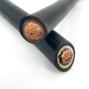 Hot-Selling Enkele Rubberen Kabel 120mm2 Met Flexibele Lassen Zwarte Mantelkabel