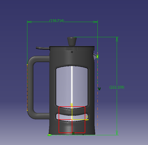 Pháp Báo Chí tùy chỉnh nhựa thủy tinh thép không gỉ cà phê pit tông Espresso Báo Chí pháp Báo Chí cà phê Maker với 4 bộ lọc - Product Image 5