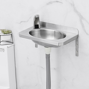 Mini-évier mural compact en acier inoxydable SS304, lavabo durable en acier inoxydable avec crédence pour installation en petite <span class=keywords><strong>salle</strong></span> <span class=keywords><strong>de</strong></span> <span class=keywords><strong>bain</strong></span> <span class=keywords><strong>de</strong></span> camping-car ou <span class=keywords><strong>caravane</strong></span> - Product Image 4