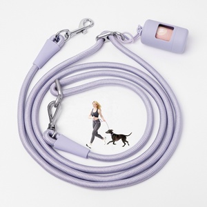 <span class=keywords><strong>Correa</strong></span> Multifuncional para Perros 4 en 1, <span class=keywords><strong>Manos</strong></span> <span class=keywords><strong>Libres</strong></span>, Resistente, con Asa, para Cintura y Cruzada, de Poliéster, con Silicona - Product Image 1
