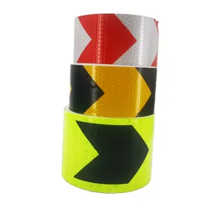 Benutzer definierte Diamond Grade Reflecting Tape Pfeil Reflective Warning Tape Gelb und Schwarz Reflective Arrow Sign Tape Hersteller