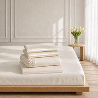 Ensemble de literie personnalisable de luxe en lyocell 100% 400T, 4 pièces, soyeux, rafraîchissant, doux, respirant, tissé, écologique et simple
