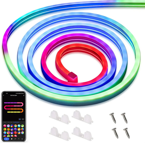 5V Flexible Light Strip <strong>USB</strong> RGBIC Dreamcolor Chasing Strip RGBIC Neon Rope Light Bluetooth Neon LED Strip Lights with Music Sync - Product Image 3