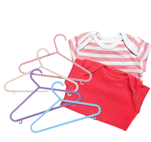 Perchas de Plástico PP Ecológicas de un Solo Nivel y Colores Brillantes para Niños, Diseño Multifuncional, Organizador de Ropa de 24 Piezas - Product Image 6