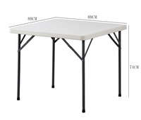 Meubles pliables Table pliante de camping en plastique portable pour pique-nique en plein air barbecue