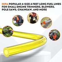 4 tailles de tuyaux de carburant pour tronçonneuse, tondeuse à gazon et autres outils électriques.
