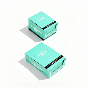 Boîte de présentation en papier <span class=keywords><strong>Venus</strong></span> embossée, élégante, écologique, imperméable, portable, turquoise, avec trou de suspension, ouverture frontale - Product Image 6