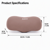 Coussin de tête de siège de voiture en mousse à mémoire de forme, soutien cervical ergonomique et respirant pour conducteur, forme cacahuète