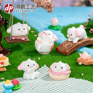 ฟิกเกอร์เรซิ่น My Melody ขนาดเล็ก น่ารัก ตกแต่งรูปสัตว์ สำหรับโต๊ะทำงาน หรือประดับรถยนต์ - Product Image 2