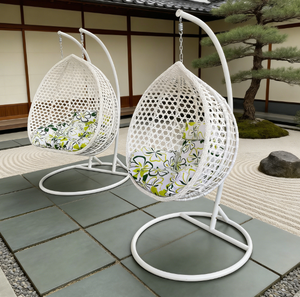 <span class=keywords><strong>Fauteuil</strong></span> <span class=keywords><strong>suspendu</strong></span> double en rotin pour extérieur, siège balançoire, mobilier de jardin et de patio pour balcon - Vente en gros - Product Image 4