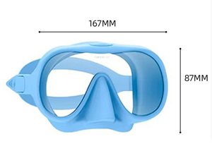 Máscara Facial Completa de Silicona |   Gafas de Natación Profesionales y para Pesca con Visión Ultra Amplia que Ofrece Visibilidad para un Amplio Campo de Visión - Product Image 3