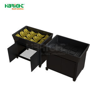 מסחרי highight סופרמרקט מתכתי שחור מסחרי highbin עם גלגלים - Product Image 5