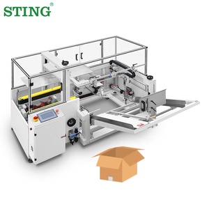 Automatic Carton Box Case Opening Erecting Unpacking Machine Erector Sealing Sealer Machine