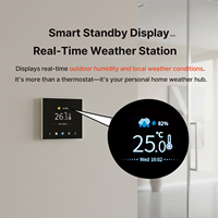 Thermostat carré intelligent Fancoil pour climatiseur chauffage refroidissement RS485 Modbus Wifi économie d'énergie Flexible pour une utilisation en hôpital