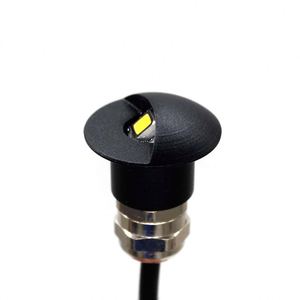 Lumière d'escalier LED encastrée demi-lune 12V 1W IP67 pour extérieur, éclairage de terrasse mini encastré, intensité réglable - Product Image 2