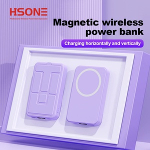 Banco de Energía Inalámbrico Magnético con Soporte Plegable Seguro y Pantalla Digital, Carga Rápida PD de 22.5W, Banco de Energía de 10000mAh para Teléfono - Product Image 4