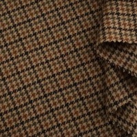 50% Wolle 50% Polyester Garngefärbter Karo-Stoff für Anzugjacken Hemden Röcke Hosen (340g/m²)
