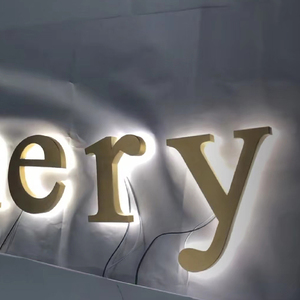 Dropshipping tùy chỉnh cửa hàng 3D chữ signage kim loại backlit Led đăng ký kinh doanh Hội Đồng Quản trị biểu tượng cửa hàng phía trước kênh LED chiếu sáng dấu hiệu - Product Image 4