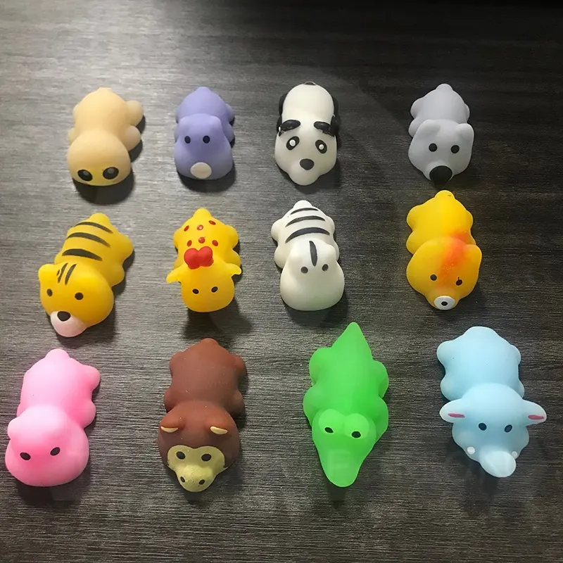 Hot Koop Animal Squishy Mochi Squeeze Sticky Stretch Jouet Juguetes Tpr Verrassing Ei 32Mm 45Mm 50Mm 2 inch Capsule Speelgoed Automaat