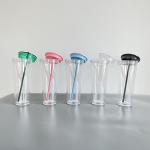 Free Shipping Custom LogoTransparent 24oz Snow Globe Tumbler Suitable for Vinyl Reusable <b>Cups</b> with <b>Lids</b> <b>and</b> <b>Straws</b> - Product Image 2