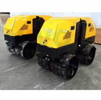 NIVO NV202 1635kg télécommande Trench vibrateur rouleau de route compacteur mini marche derrière rouleaux de route ou pièces