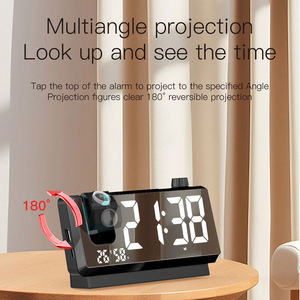 Nuevo Reloj Despertador Familiar con Proyección Automática, Delgado, Portátil, Eléctrico, con Espejo de 180° - Product Image 5