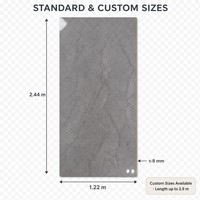 Panneau mural décoratif intérieur en PVC gris marbre grain de bois, étanche, taille personnalisée, en charbon de bambou, pour projets, vente en gros