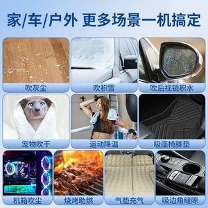 พัดลมเทอร์โบความเร็วสูง F1 แบบพกพา ชาร์จไฟได้ พร้อมจอแสดงผลดิจิตอล และระบบควบคุมความเร็วแบบปรับได้ สำหรับใช้งานกลางแจ้ง - Product Image 5