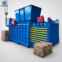 Presse à balles horizontale hydraulique avancée à cycle rapide et haute efficacité avec alimentation automatique par PLC pour le recyclage des déchets de papier