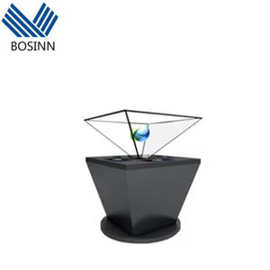 <span class=keywords><strong>Pyramide</strong></span> 3D <span class=keywords><strong>hologramme</strong></span> vitrine Expo stand publicité lumière lancement spectacle vidéo graphique Logo Image affichage holographique - Product Image 2