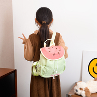 Sac à dos léger et décontracté en nylon pliable avec cordon de serrage, motif mignon de fruits (poire, pastèque, pomme) pour étudiants, idéal pour les voyages quotidiens