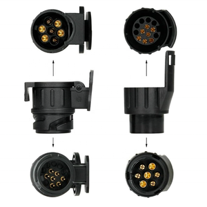 בודק שקעים לנגרר סט 12 V 7 פינים / 13 פינים גרירת אור חיווט כבלים מעגלים תקע שקעים בודק כלי מחבר עבור נגרר לרכב - Product Image 5