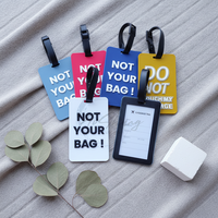 Étiquette de bagage personnalisée en gros pour fabricant, nom et logo sur mesure, étiquette 3D pour valise, étiquette souple en PVC pour sac à dos de voyage