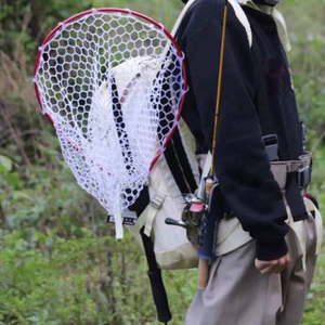 2020 Cá Đánh Bắt Phát Hành <span class=keywords><strong>Net</strong></span> Cao Su Ne Nhôm Khung Có Thể Gập Lại Telescoping Cực Xử Lý Cầm Tay Fly Fishing <span class=keywords><strong>Dip</strong></span> Hạ Cánh <span class=keywords><strong>Net</strong></span> - Product Image 6