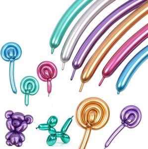 Ballons longs de qualité supérieure 180g 260 couleurs chromées pour Noël, Pâques, fêtes, 100 pièces par sac - Product Image 1