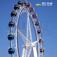 Grande Roue de 50m pour Parc d'Attractions Électrique, Équipement de Jeux de Carnaval, à Vendre