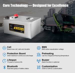 Bateria de Lítio de Alta Capacidade 48V 60V 72V 80Ah 150Ah 220Ah, Bateria de Longa Duração para Caminhão de Lixo e Veículos Elétricos de <span class=keywords><strong>3</strong></span> e 4 Rodas - Product Image 3