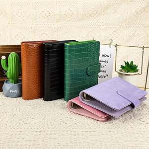 Presupuesto de cuero Pu personalizado, carpeta suministros de oficina con hebilla cubierta de Planificador de cuaderno A5 A6 carpeta planificador encuadernado con anillo/ - Product Image 2