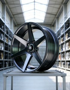 Nuevas Llantas de Aleación de Aluminio 17X8.5 de Ajuste Universal para Autos Deportivos Clásicos de Alto Rendimiento, Color Negro Mate, Multirradio, Gran Venta - Product Image 2