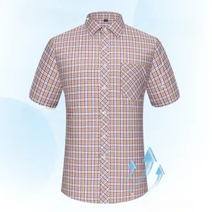 <span class=keywords><strong>Chemise</strong></span> Hawaïenne Décontractée pour <span class=keywords><strong>Homme</strong></span> 100% Coton Teint en Fil Anti-Plis Manches Courtes à Carreaux Respirante Séchage Rapide <span class=keywords><strong>Grande</strong></span> <span class=keywords><strong>Taille</strong></span> <span class=keywords><strong>6XL</strong></span> - Product Image 6