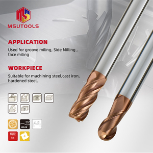 Customizable Solid Carbide Endmill <strong>CNC</strong> Router <strong>Bits</strong> MSU <strong>Milling</strong> Cutter for Metal Square Ball Nose Flat Face End Mill HRC ODM/OEM - Product Image 3