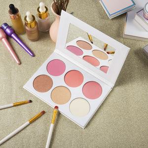 Paleta profesional Colorete Sombra de contorno para maquillaje de mejillas Maquillaje facial orgánico sin crueldad <span class=keywords><strong>Bronceador</strong></span> Colorete en polvo Mineral - Product Image 2