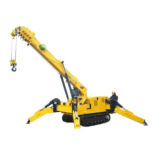 Suizhong thủy lực Telescopic Boom động cơ diesel ổ đĩa cao su thủy tinh nhỏ nâng di động kích thước nhỏ bánh xích nặng nhện cần cẩu